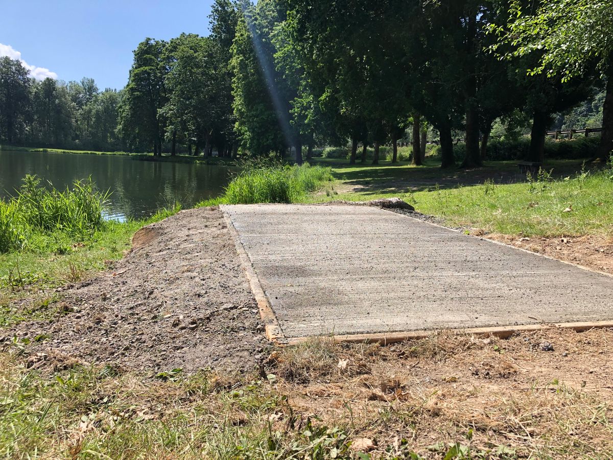 New concrete added