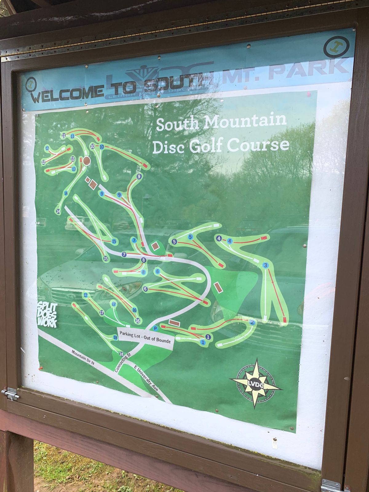South Mountain Disc Golf Course Map