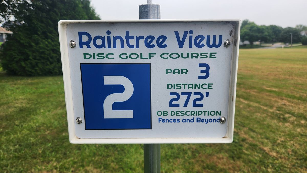 Hole 2 Tee Sign