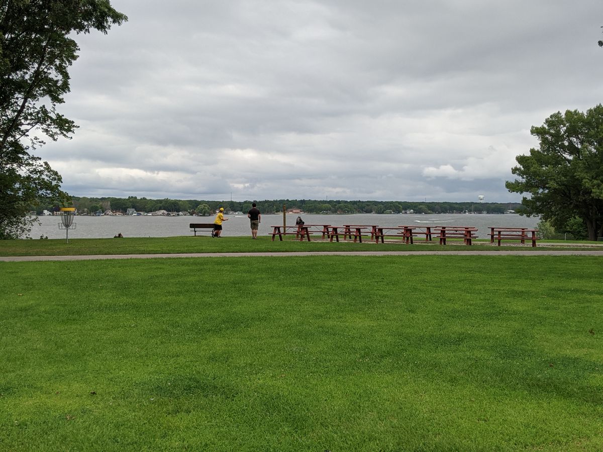 Lake view near #18, heading to #19.