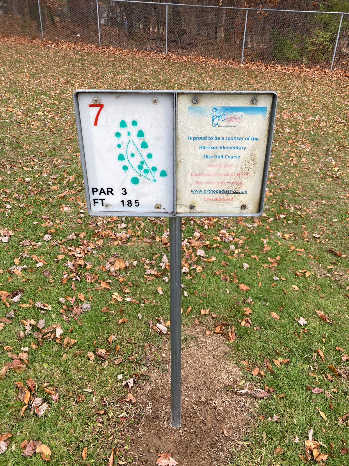 Sign at Tee Pad 07.