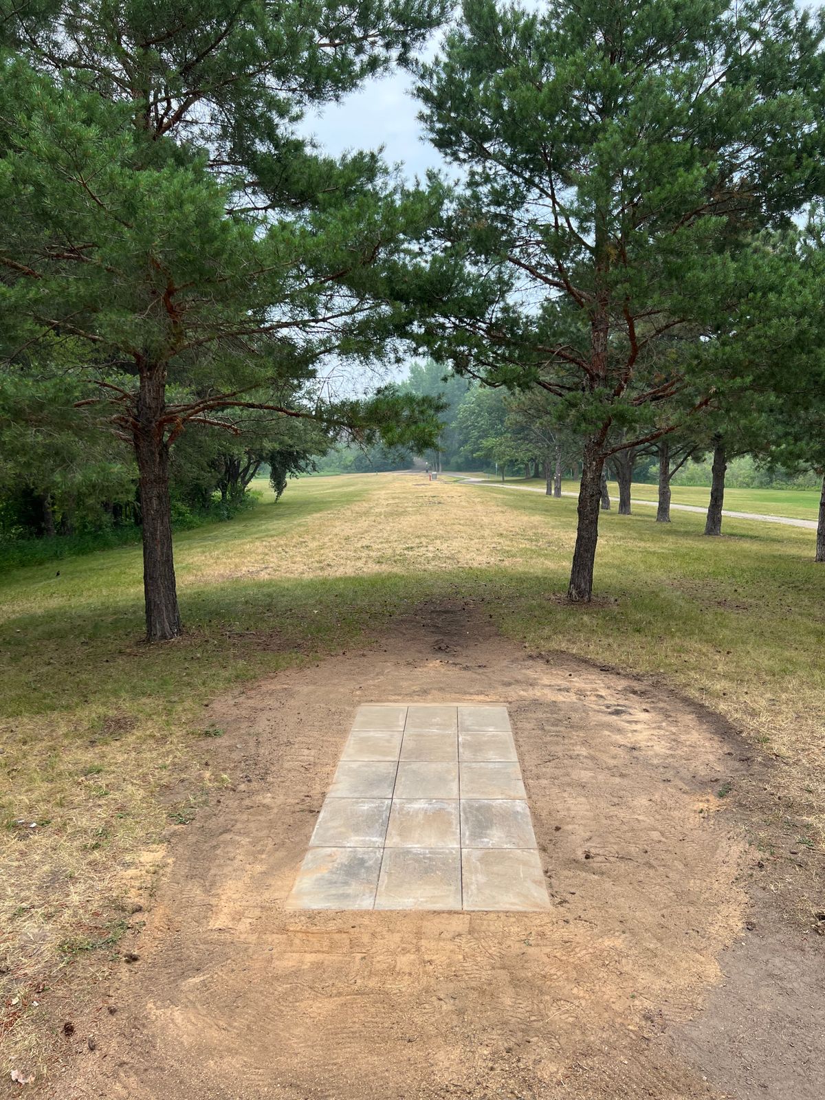 New tee pad for hole 1 Blues.