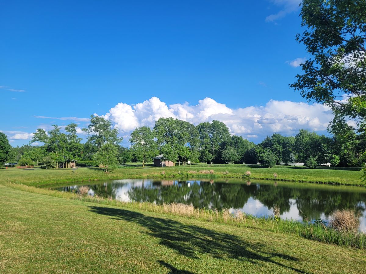 Tee pad of hole 9.