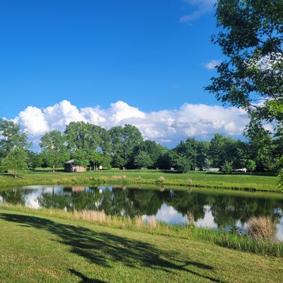 Tee pad of hole 9.