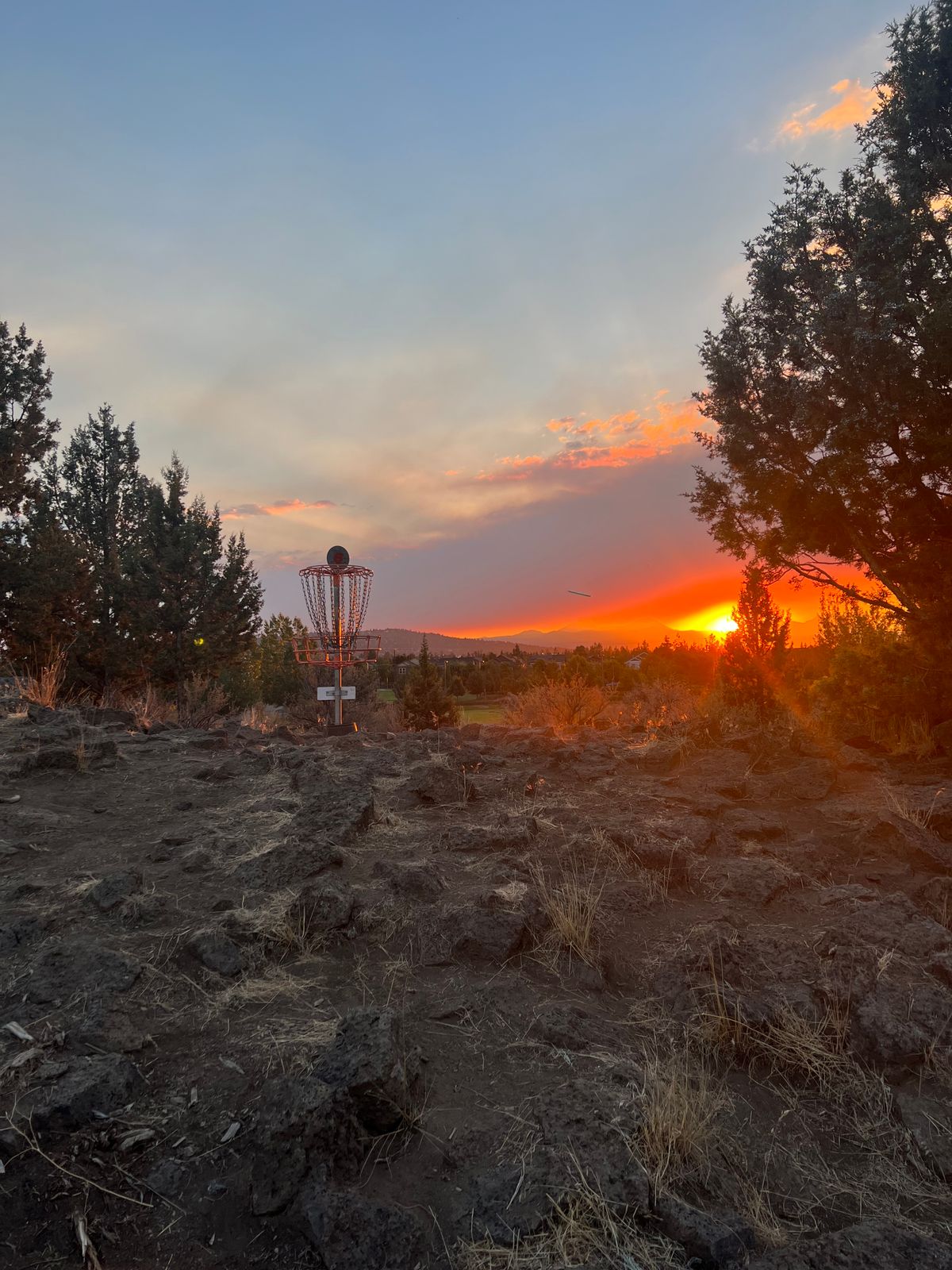 Hole 6 during sunset while at our local league night.