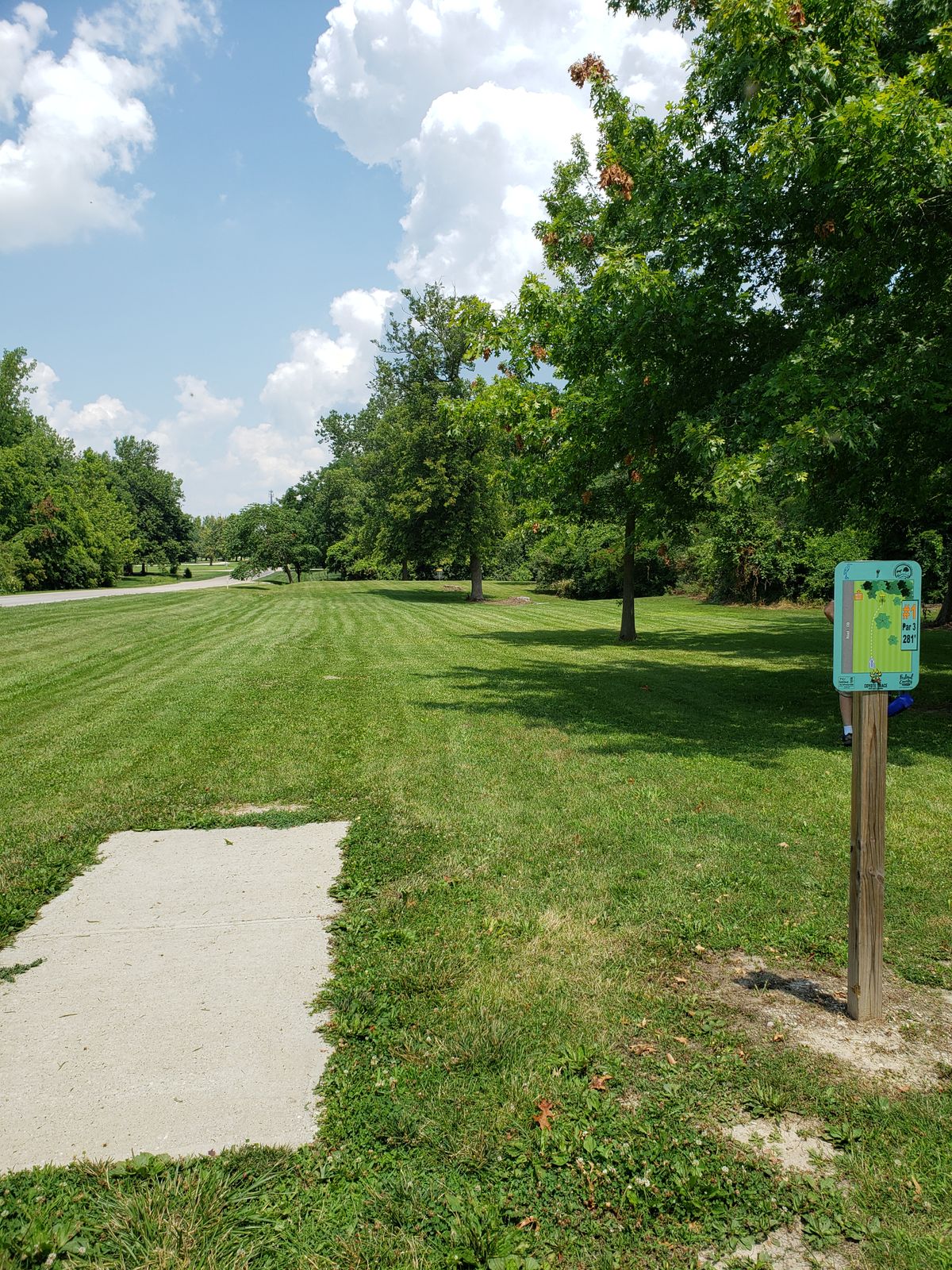 #1 Sign and Fairway view.