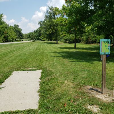 #1 Sign and Fairway view.