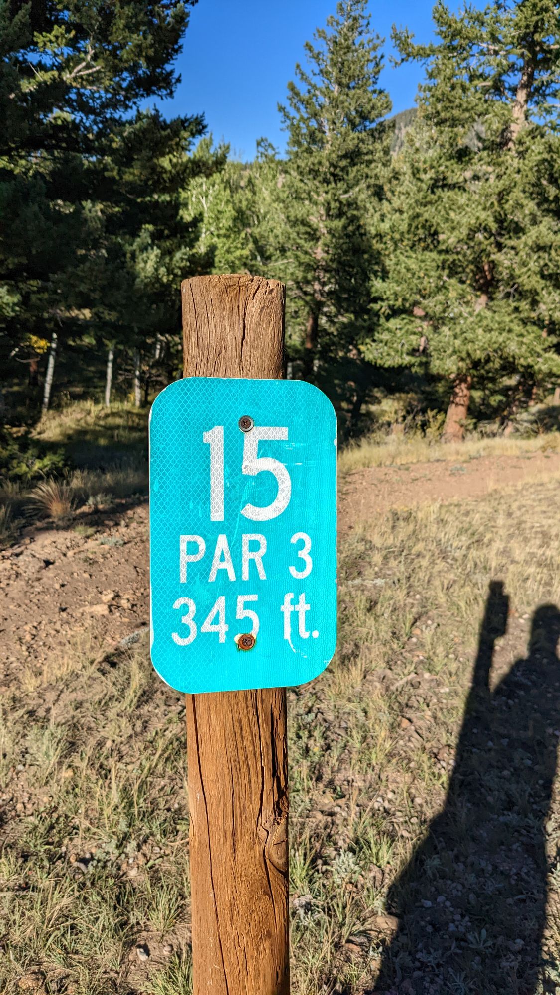 Hole 15 sign