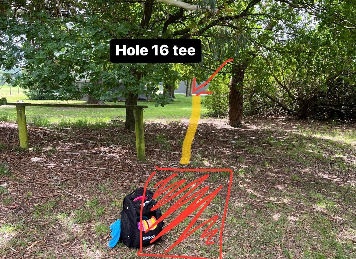Hole 16 tee