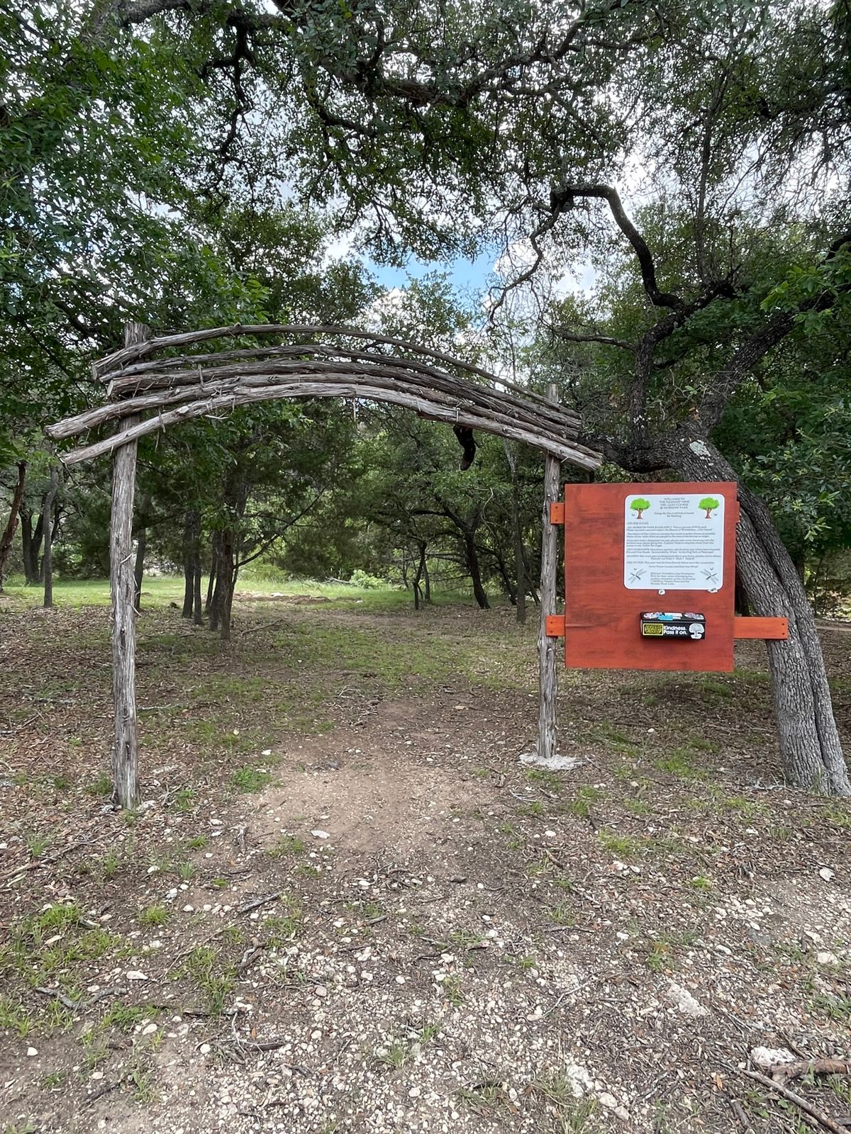 Entrance to course