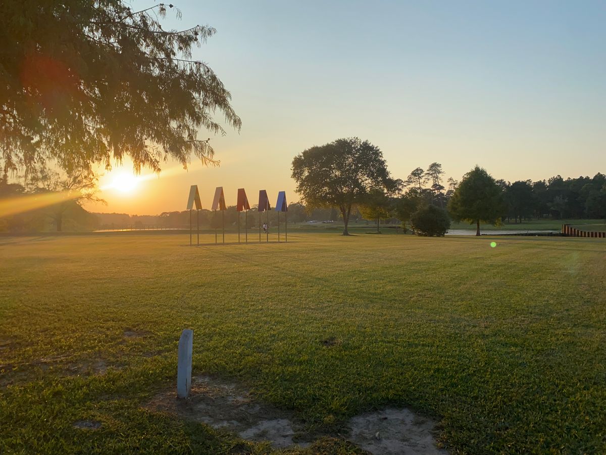 Hole 13 at dusk