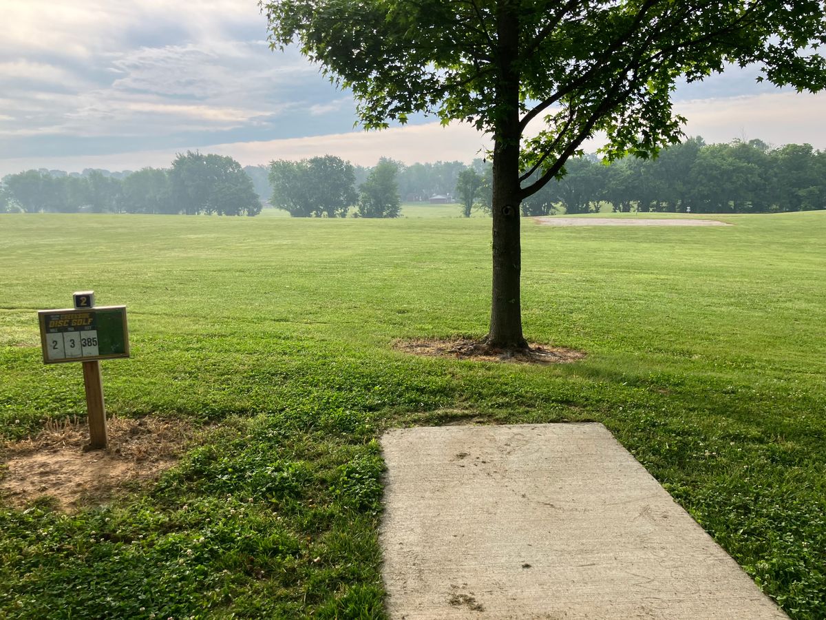 Hole 2 300’ shot. Gravel plays OB.