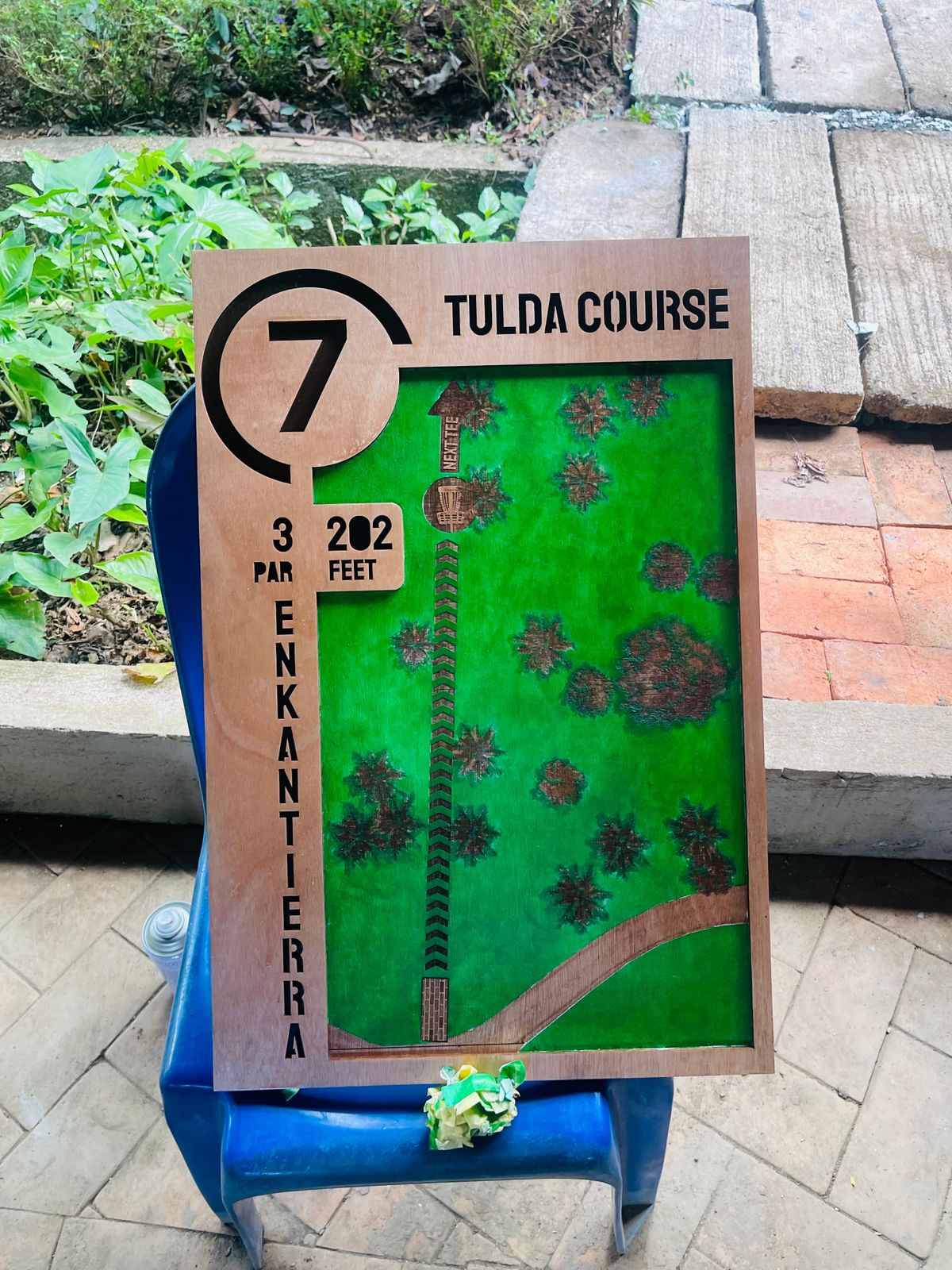 Hole 7 signage.