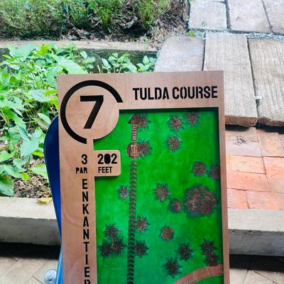 Hole 7 signage.