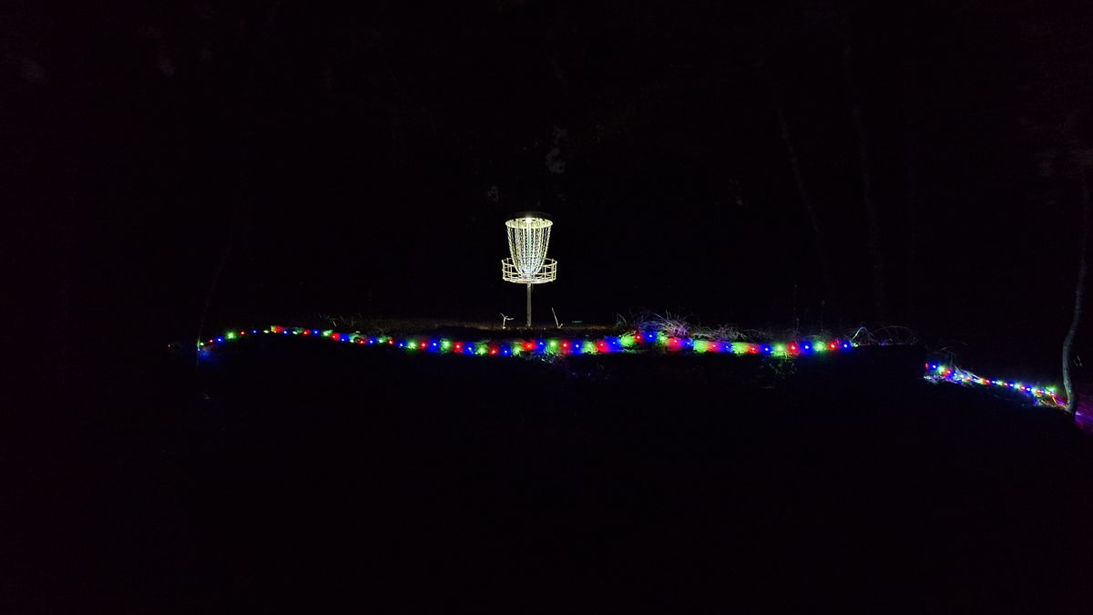 Hole 8 during Friday Night Glow!