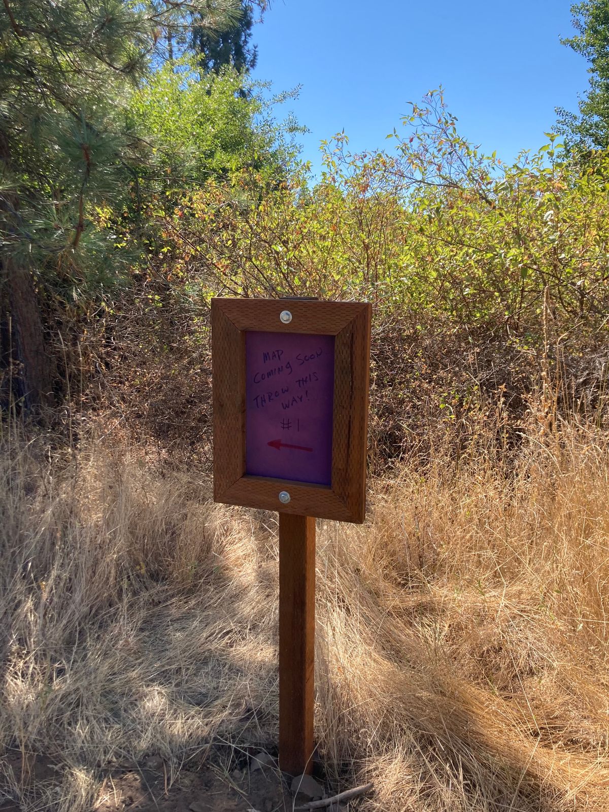 Hole ones placard