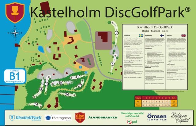 Kastelholm DiscGolfPark - 9 holes, B1-rating