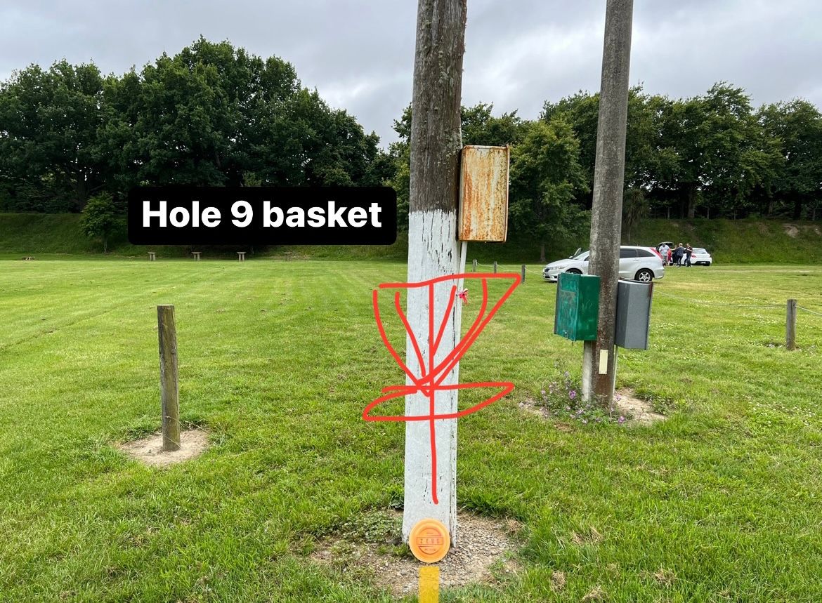 Hole 9 basket