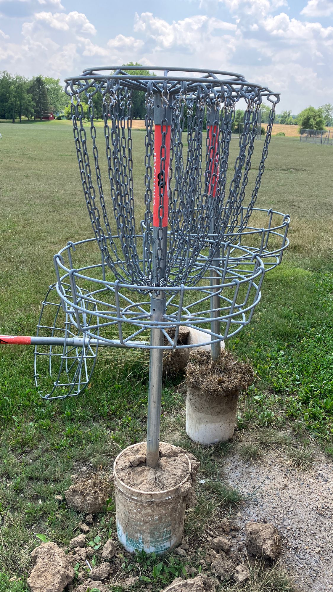 Baskets removed from course.