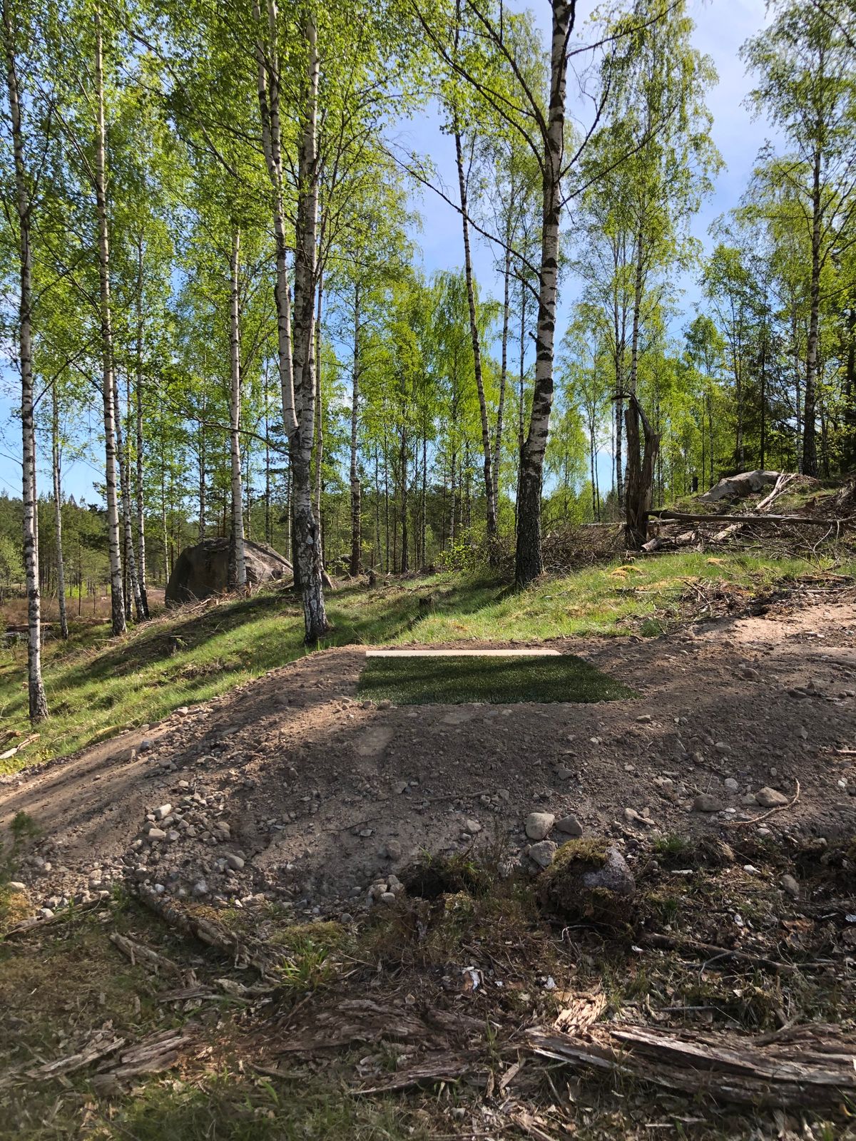 Röd tee Hål 7