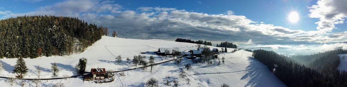 Aerial shot containing most of the open holes