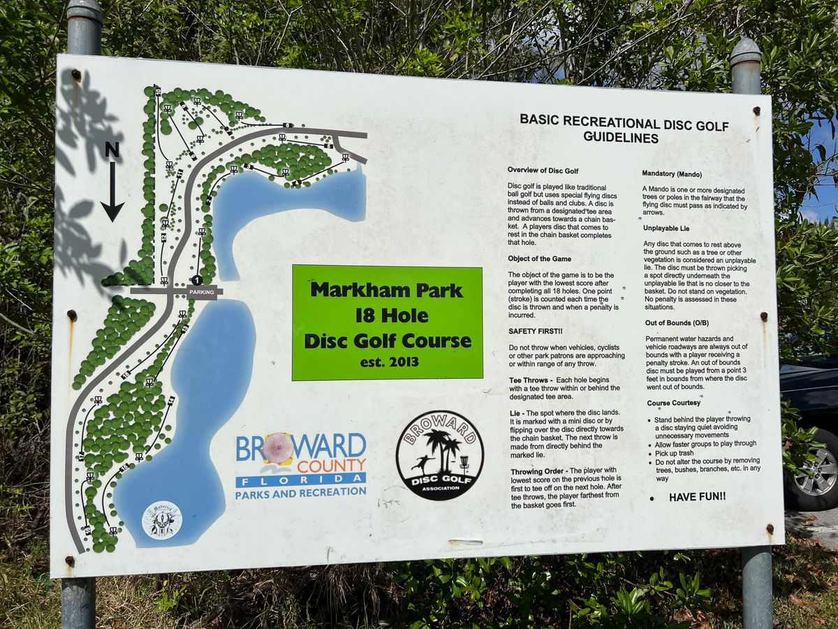 Map of Disc Golf course