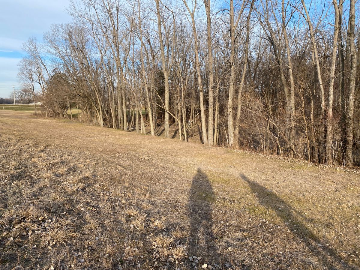 Looking from the hill down into 16’s green.