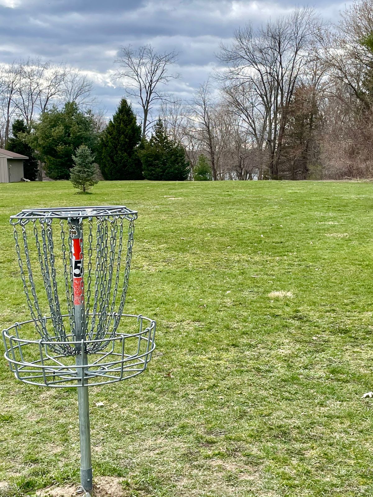 Hole 2 Basket.  Looking backwards.