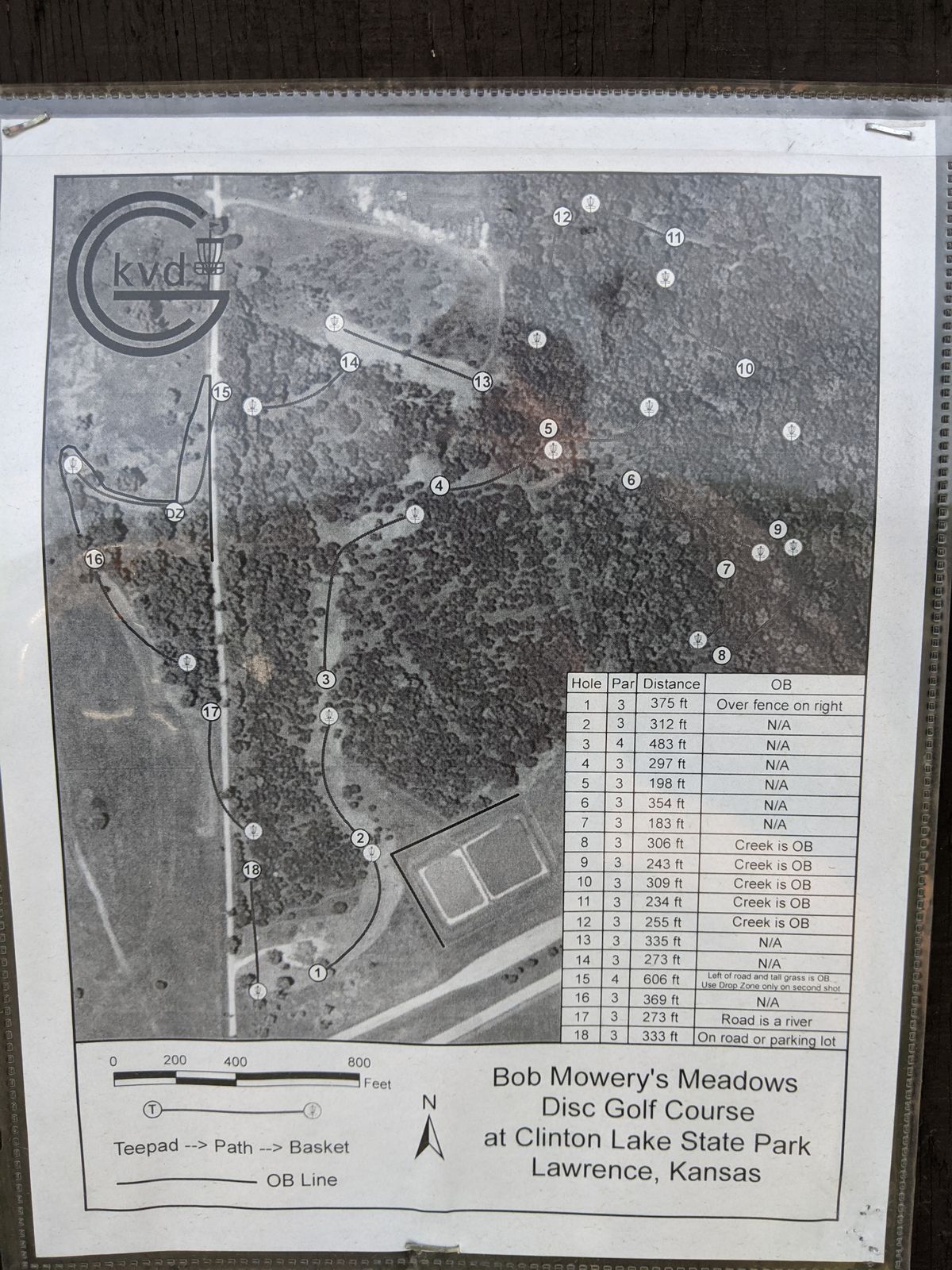 Map with OB descriptions