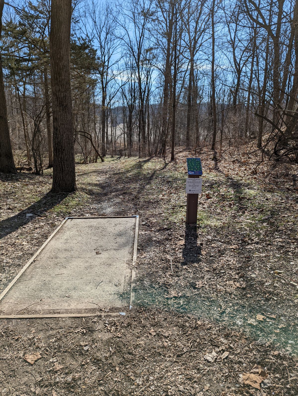 old short tee position. tee pad moved right