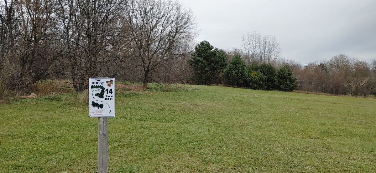 From the tee at Hole 14.