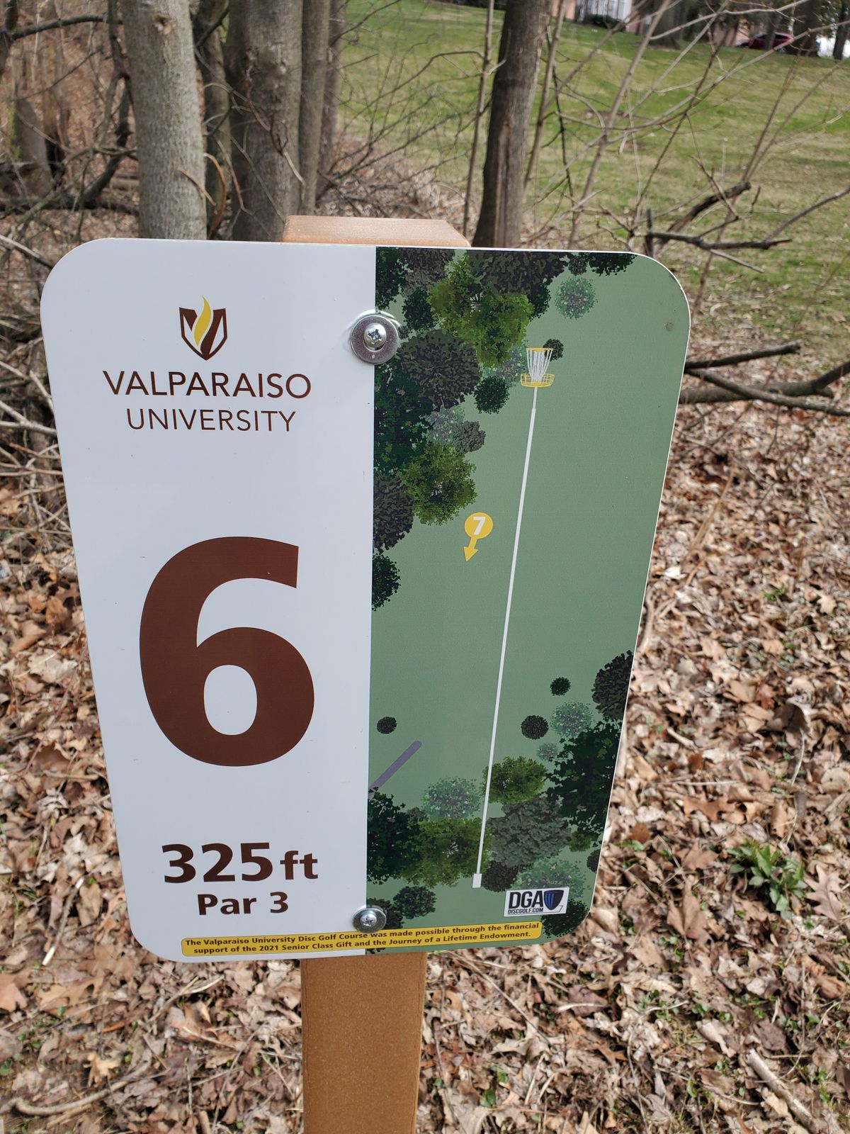 Hole 6 sign