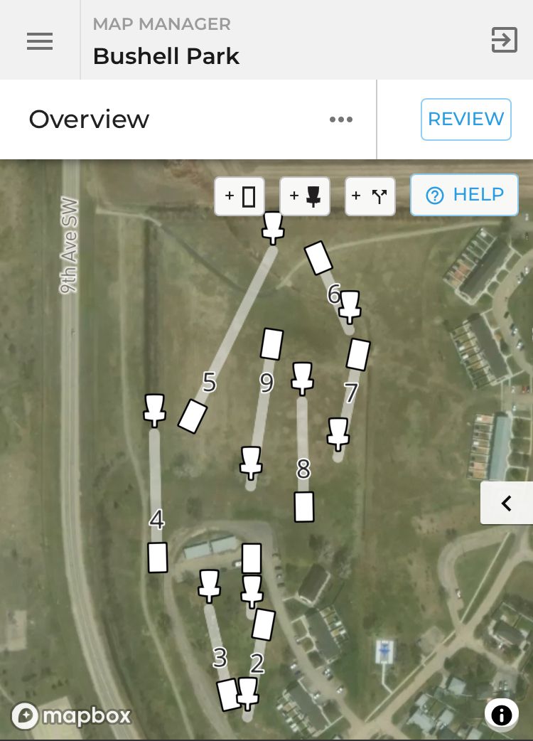 Course layout at time of creation 2022
