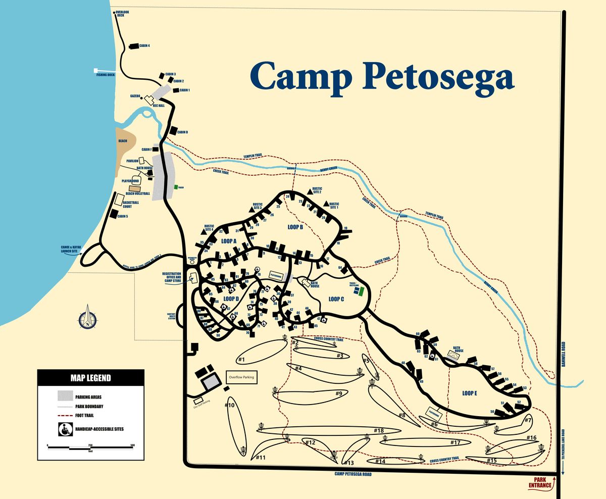 Campground and Course overview map