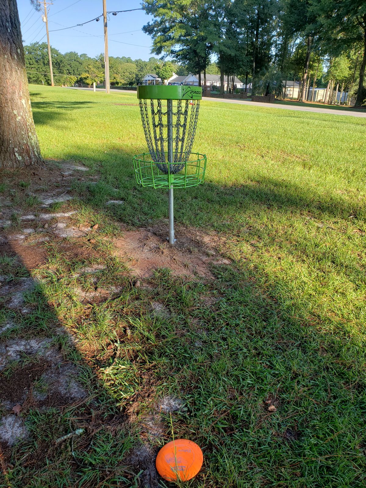 #4 Hit the basket on first throw and bounced back to here!
