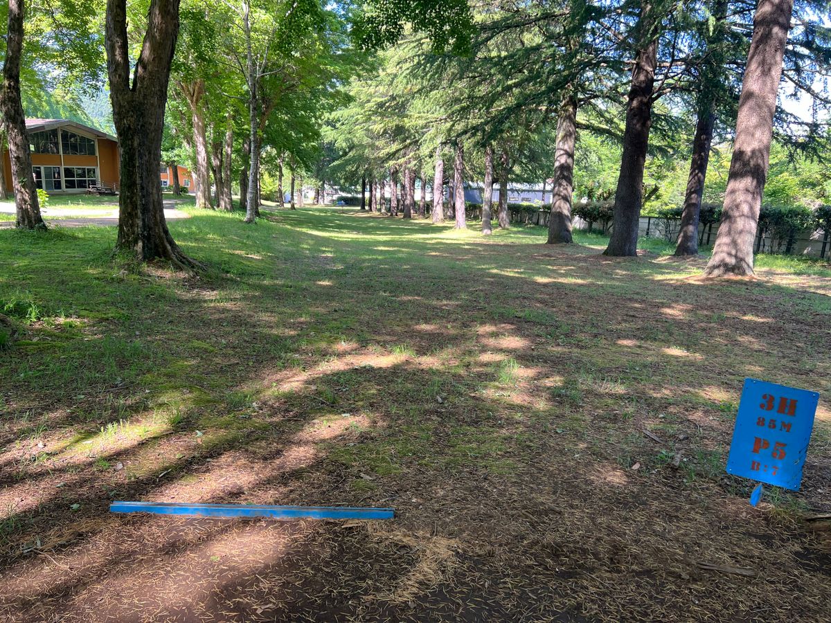 Longest hole on course. Hole 12. More like a par 3 than a 5.