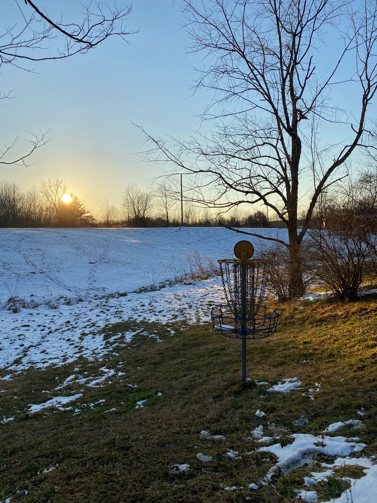 Hole 1 at “Winter” Wonderland.
