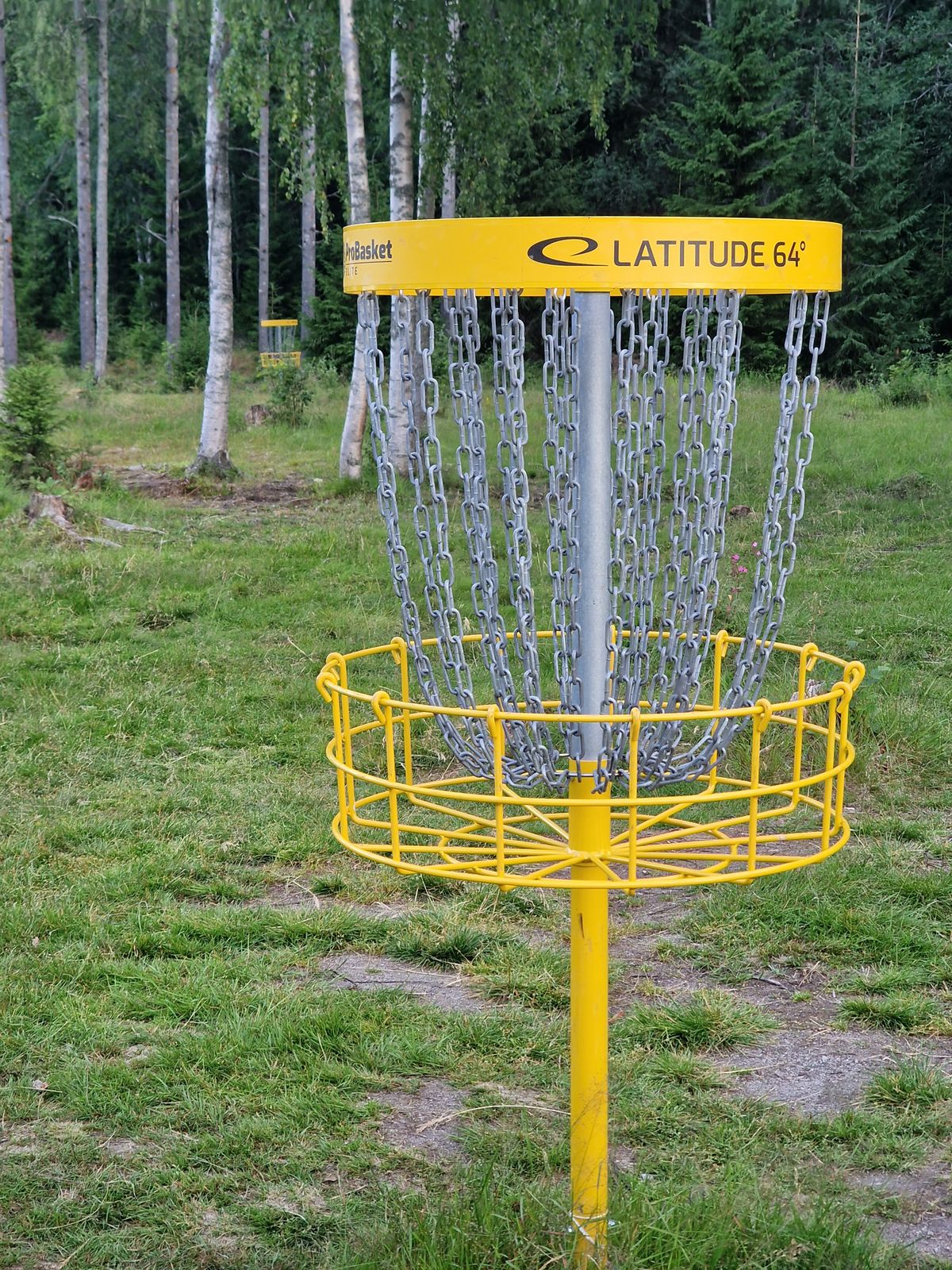 Short and long baskets, not marked on the tee-signs.