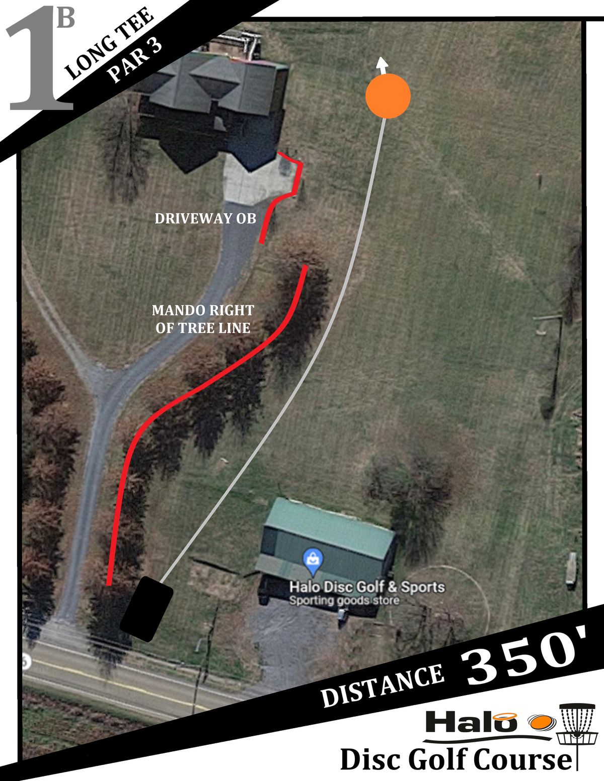 Hole 1 Long Tee Sign