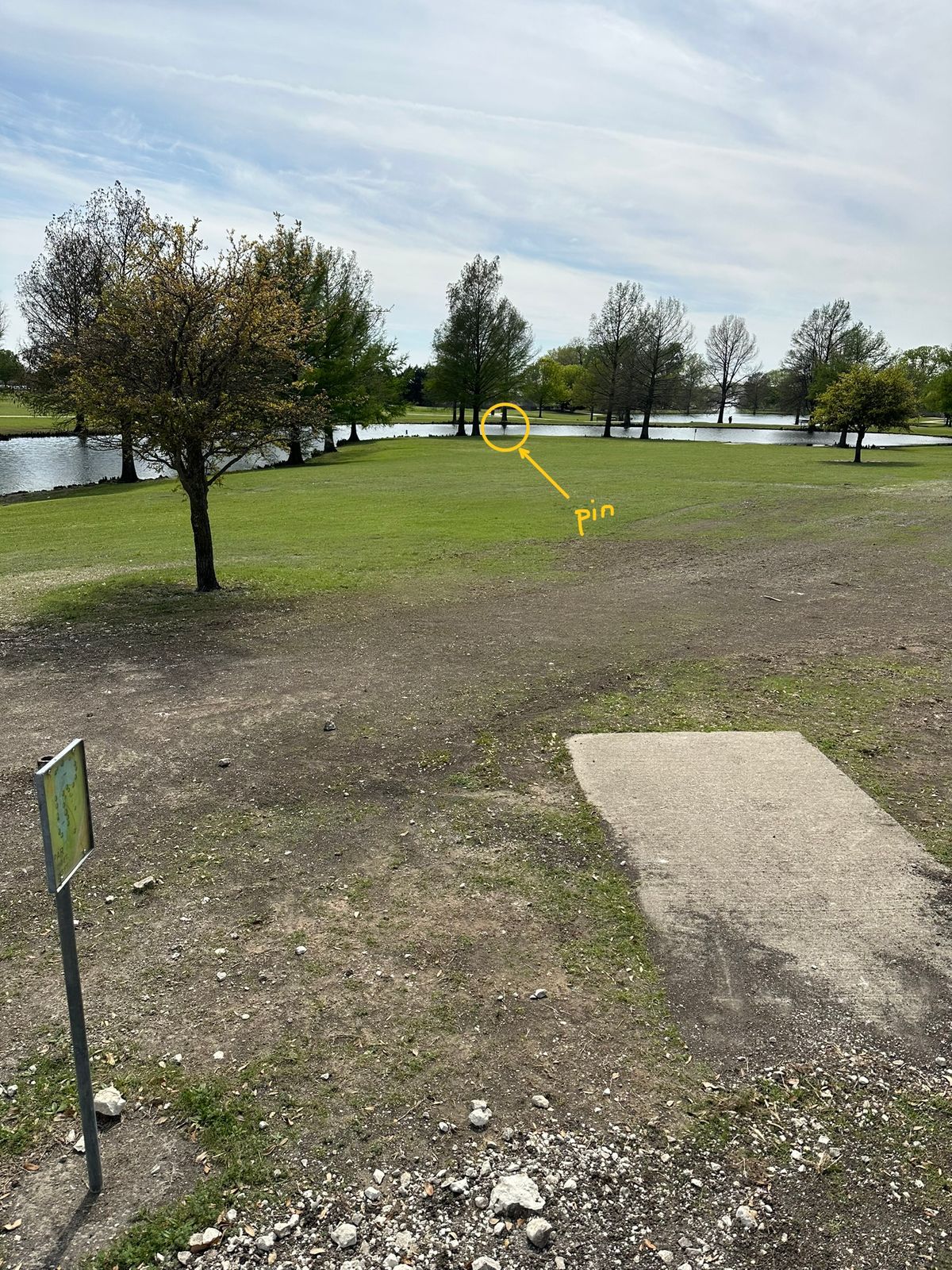 Holler #4 - pin is right up by the water. 😬