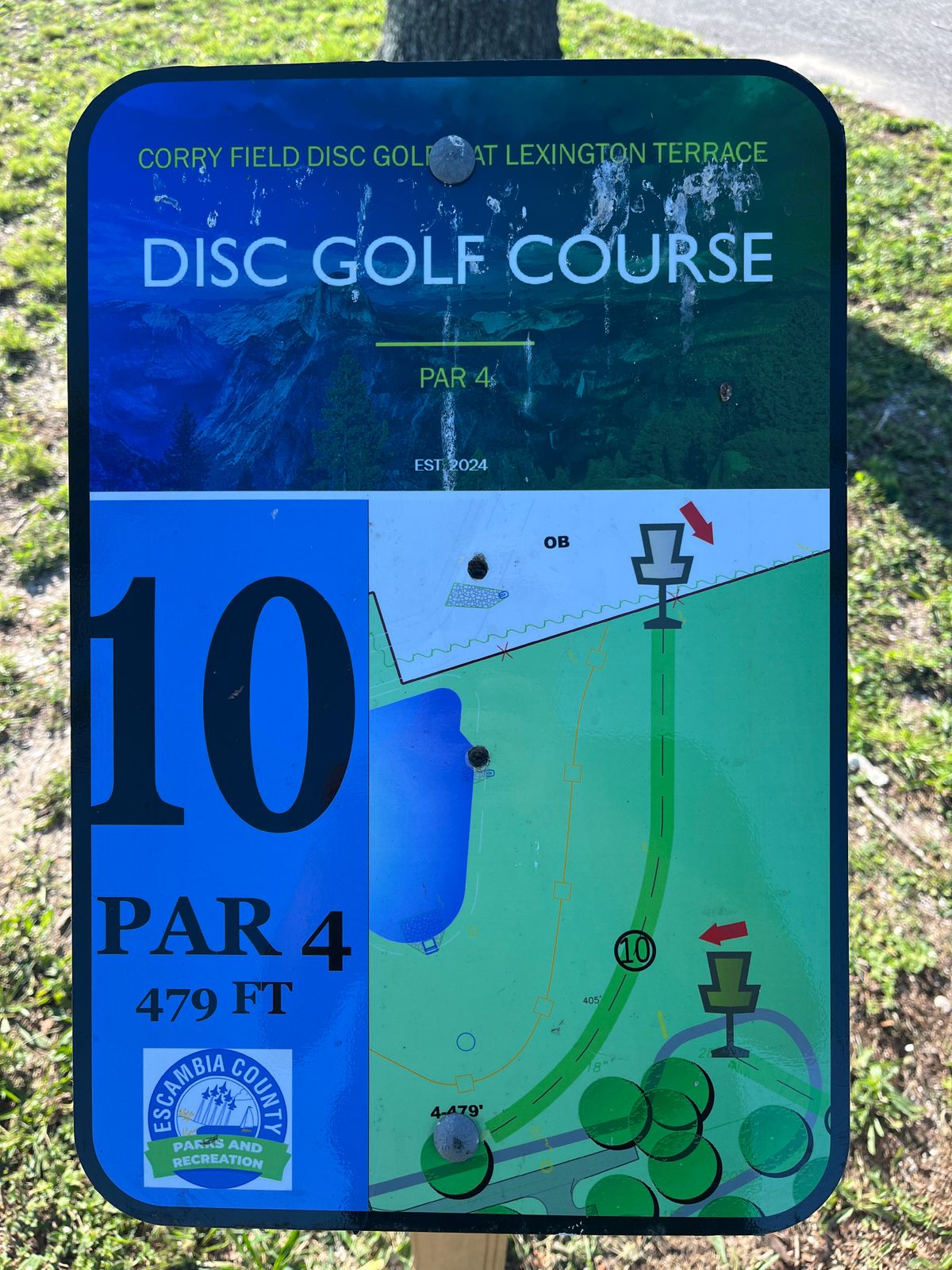 Hole 10 Sign