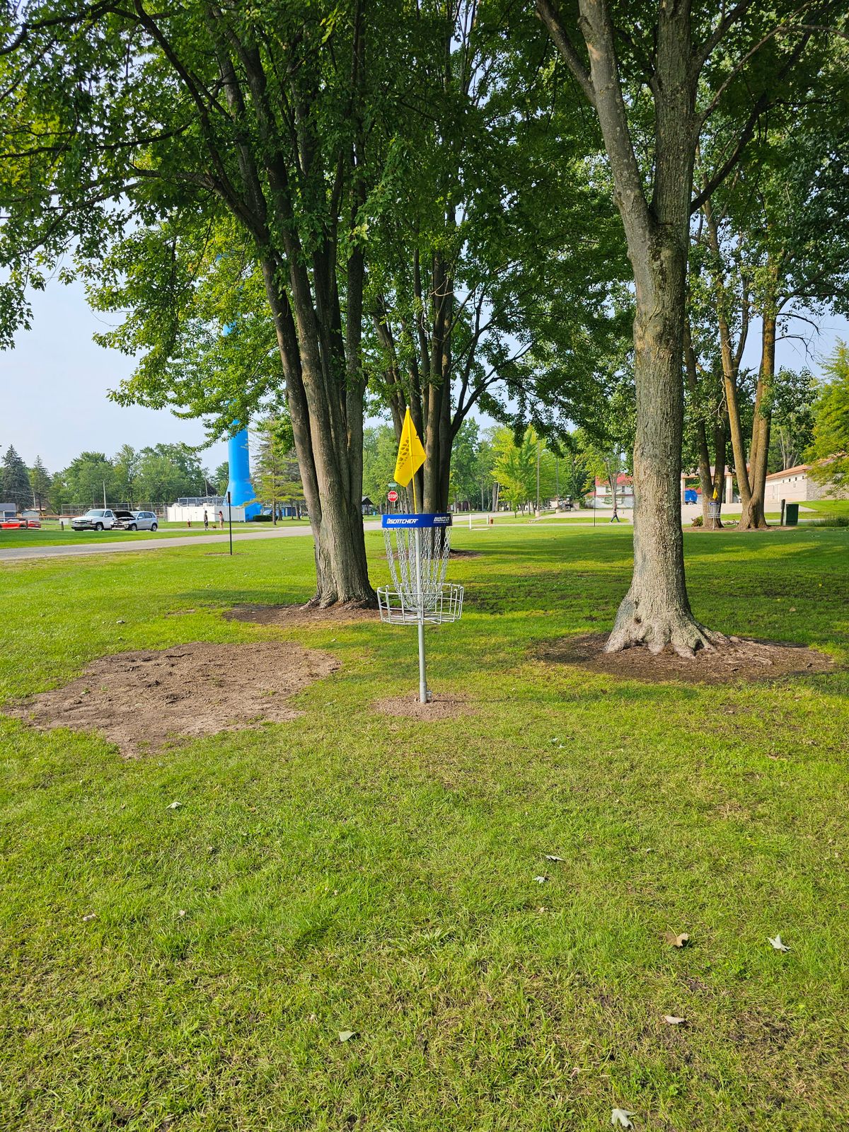 Hole 2 basket to tee.