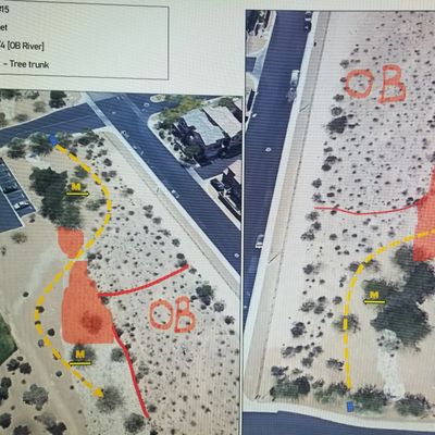 Hole 15 is the finishing hole. Could play as hole 12 if field is in use. Mandos and OB river force an S-shot. Tricky little hole...