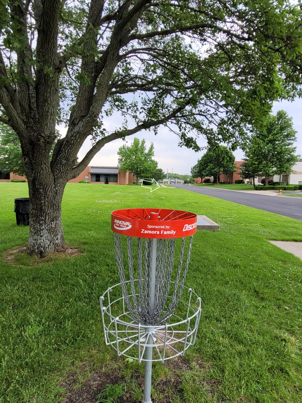 Hole 5 main basket to tee