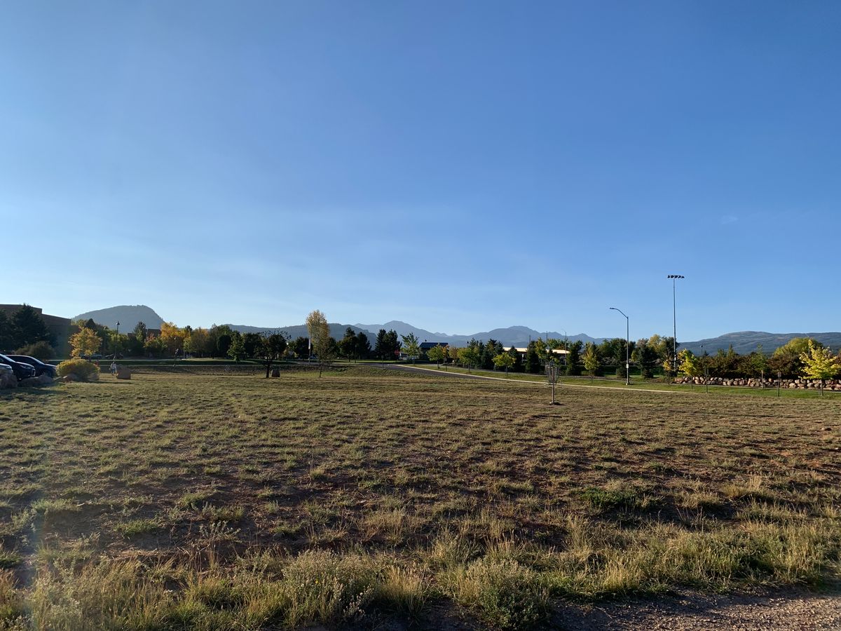 Great views of the mountains. First 2 holes shown above are fun to rip discs.