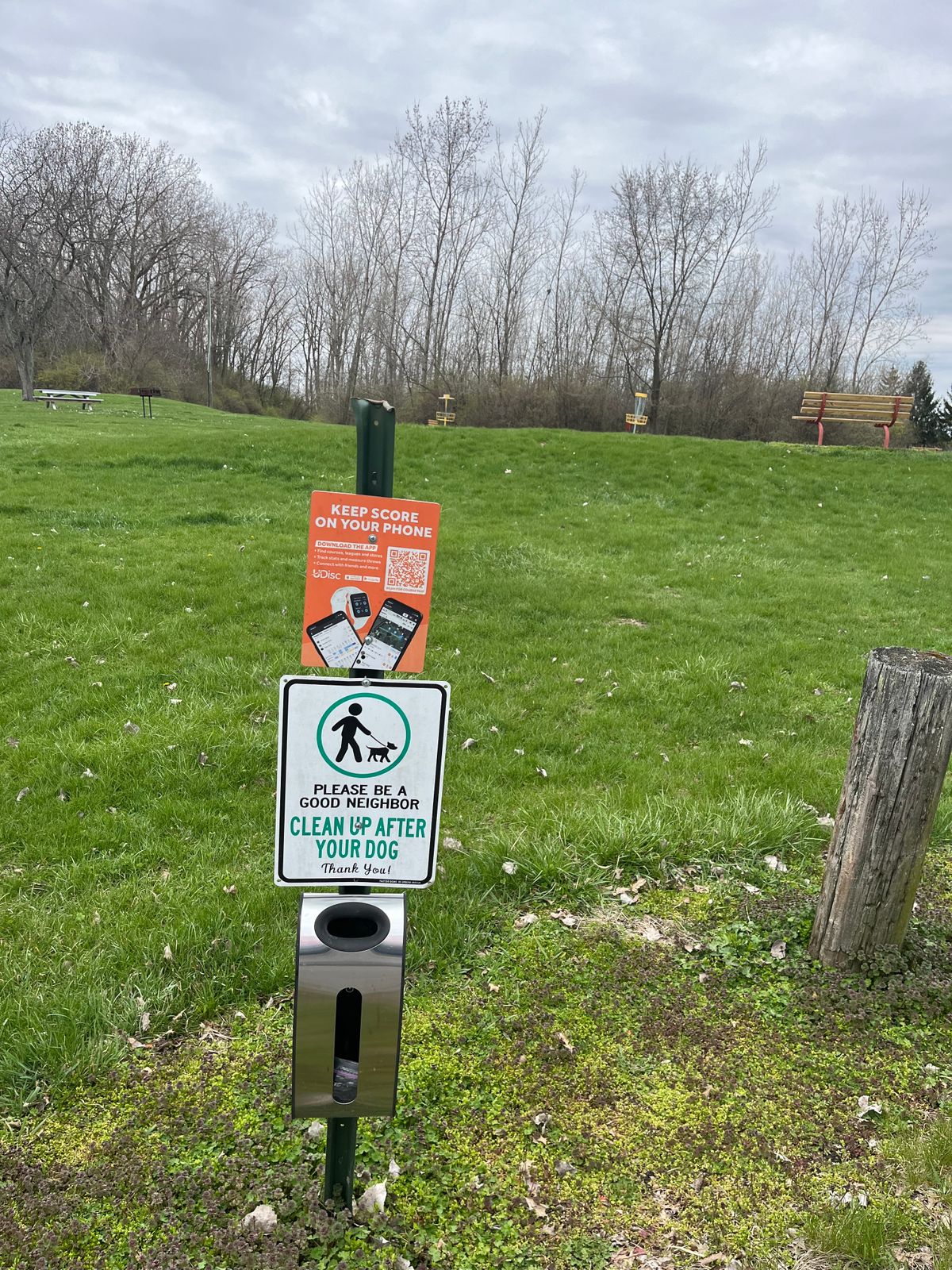 Only disc golf sign I found.