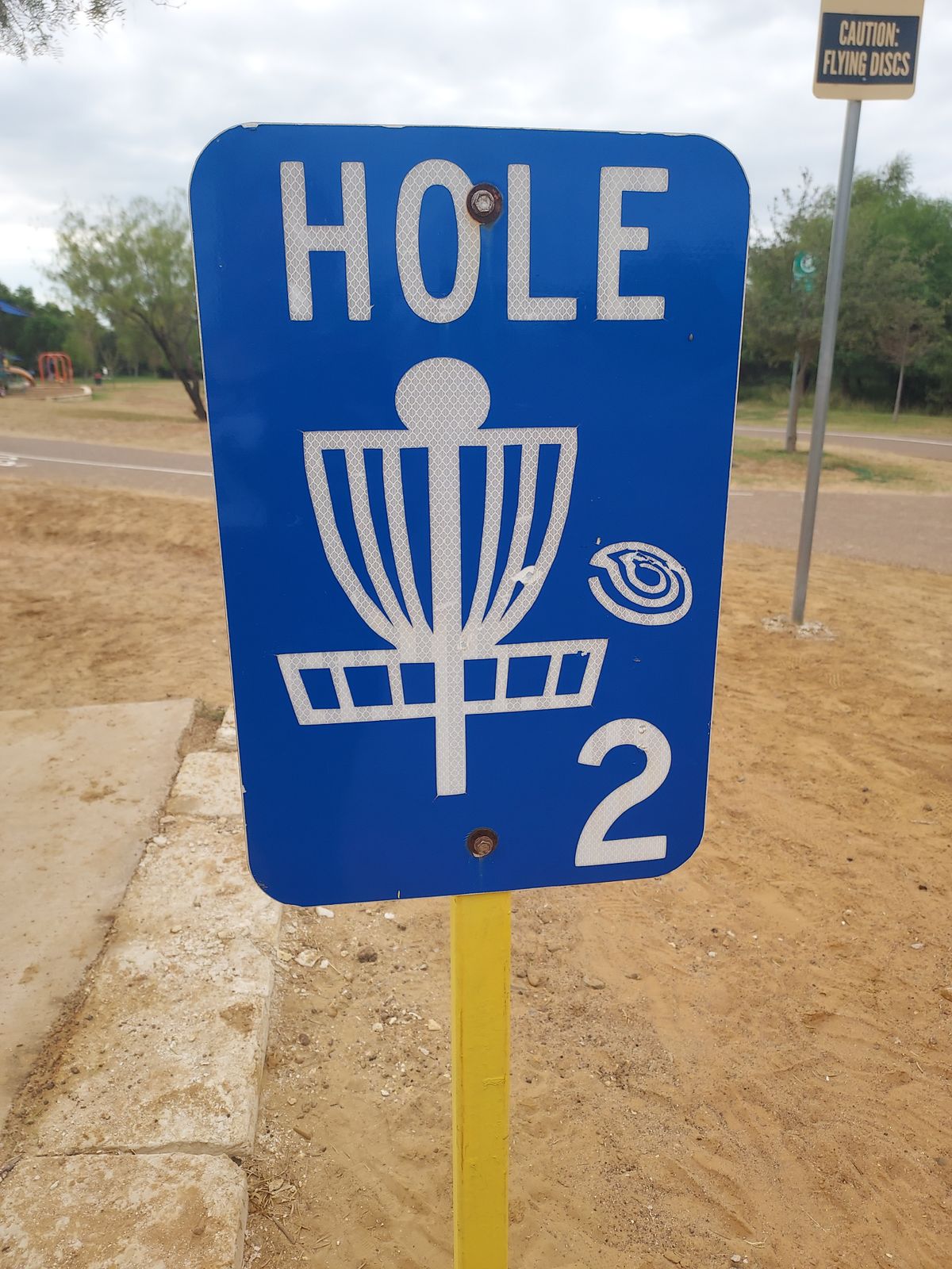 Hole 2 tee sign