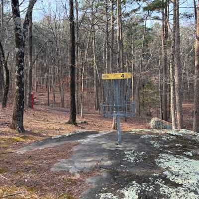 Basket on a rock formation