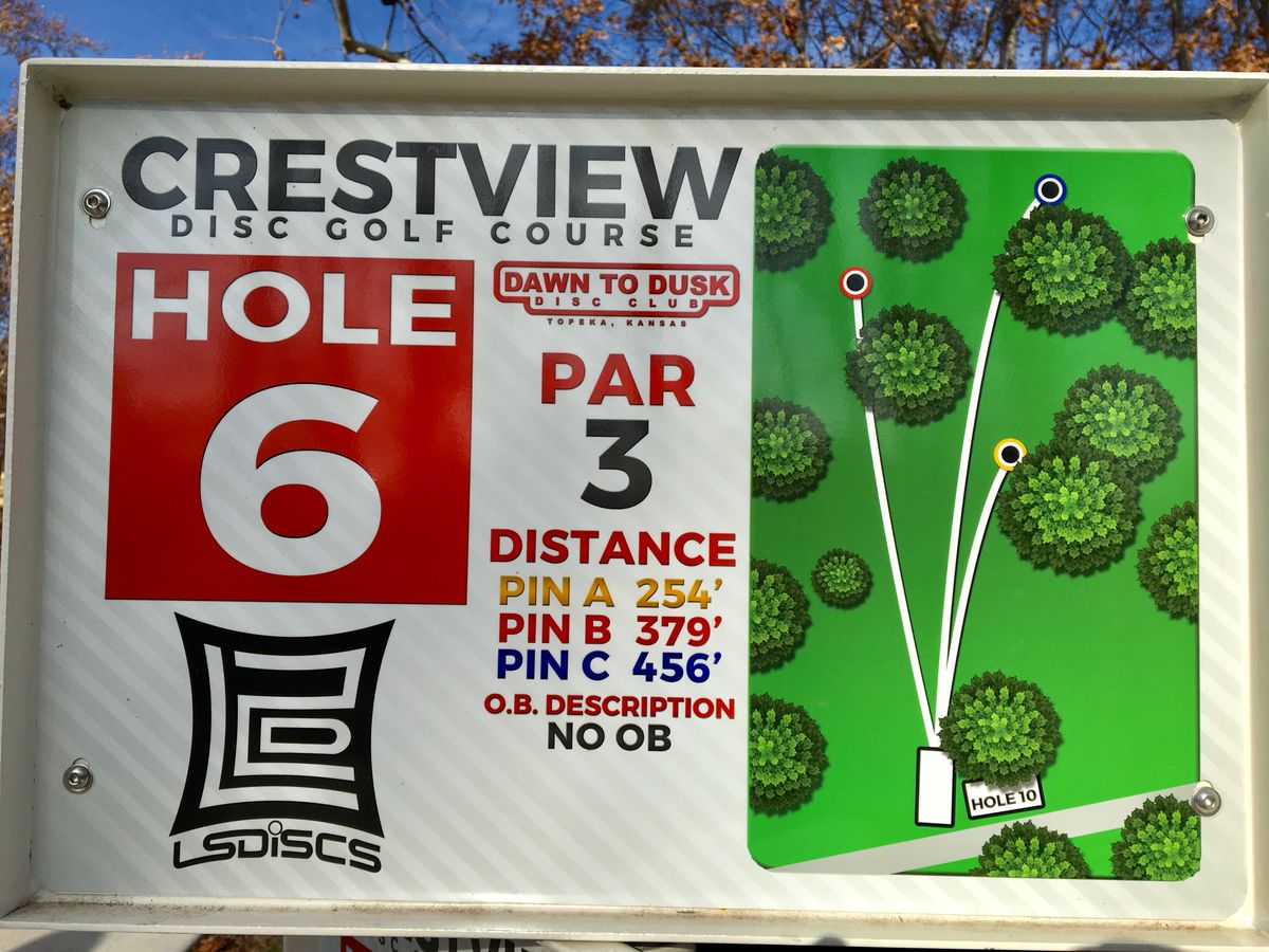 Hole 6 Tee Sign