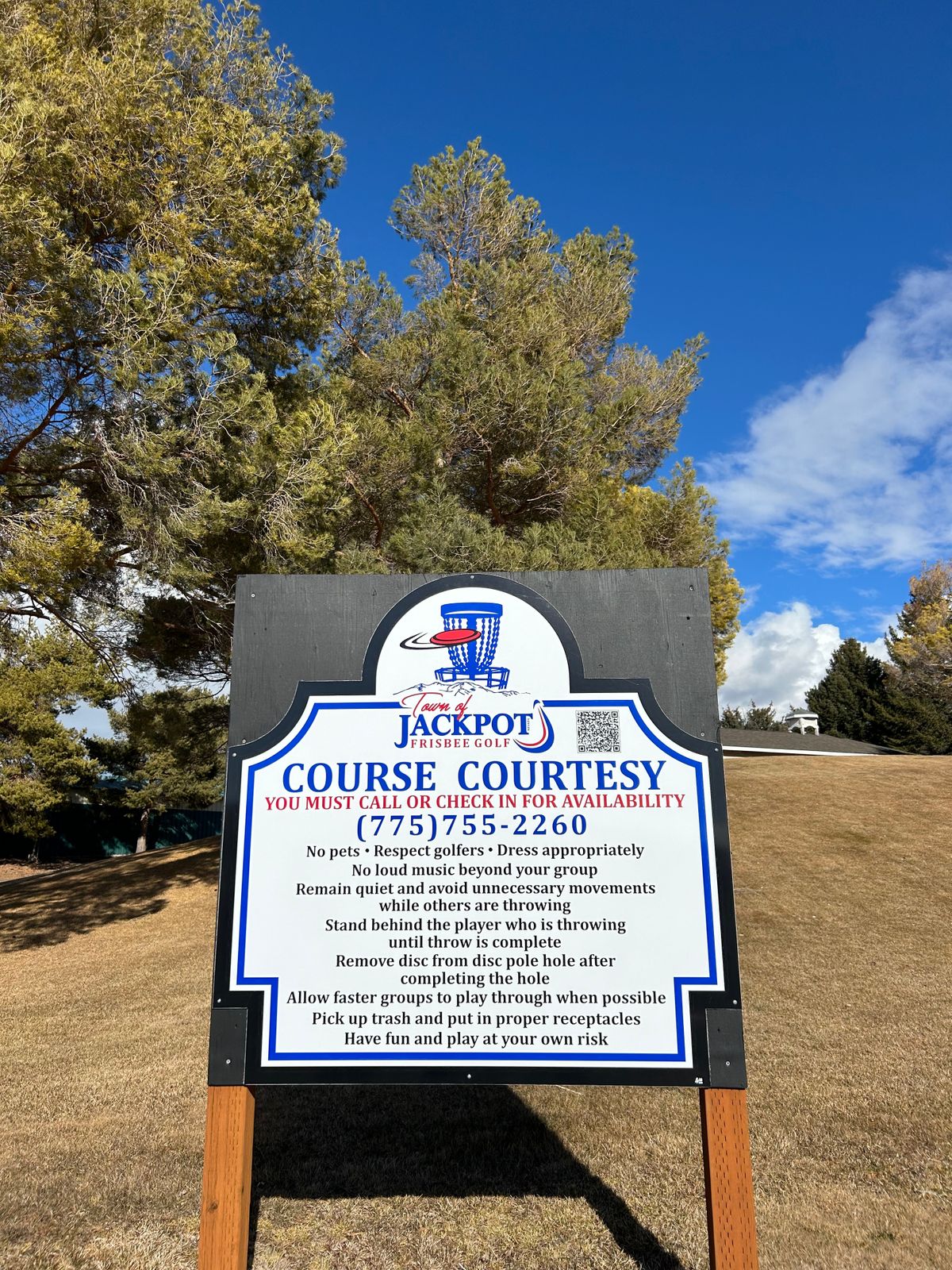 Turn on ACE Drive towards Golf Course and park at the club house.